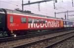 McDonalds diner on Swiss Federal Railways